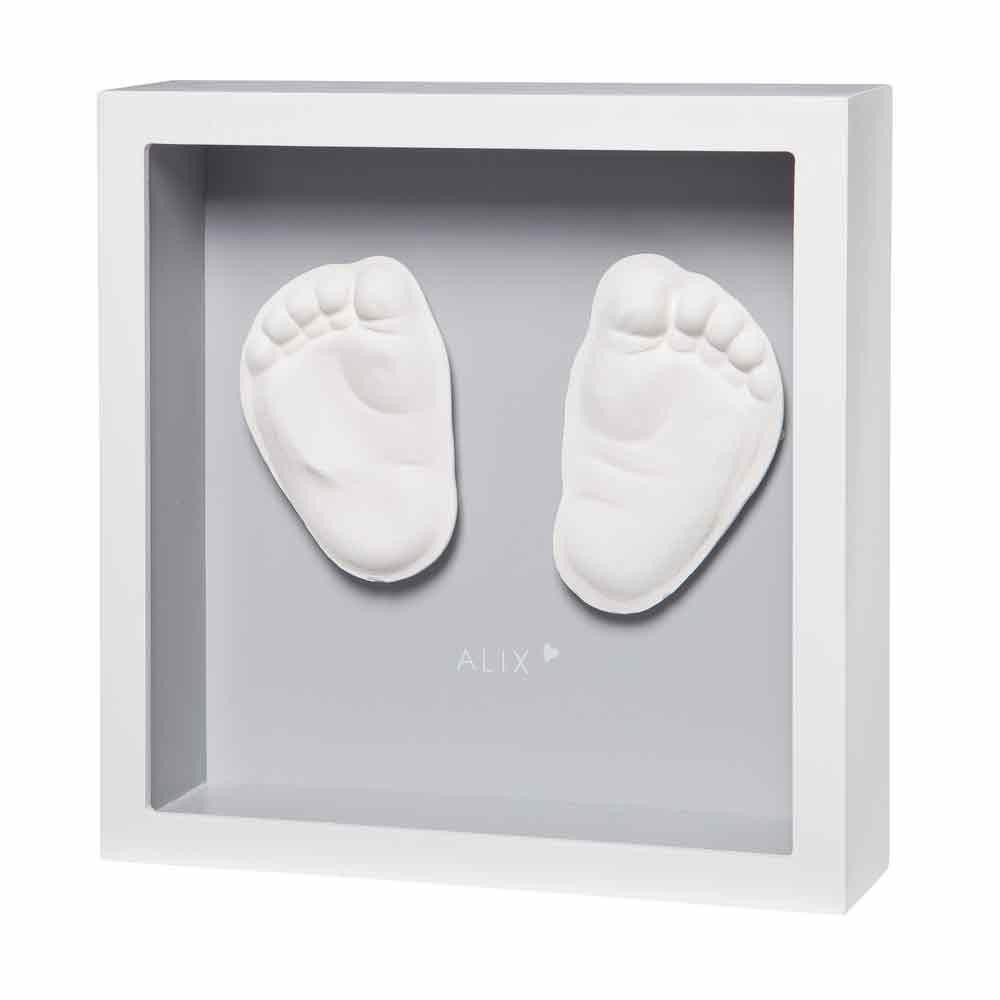 BabyArt Picture Frame My Little Steps Gray for Foot / Handprint