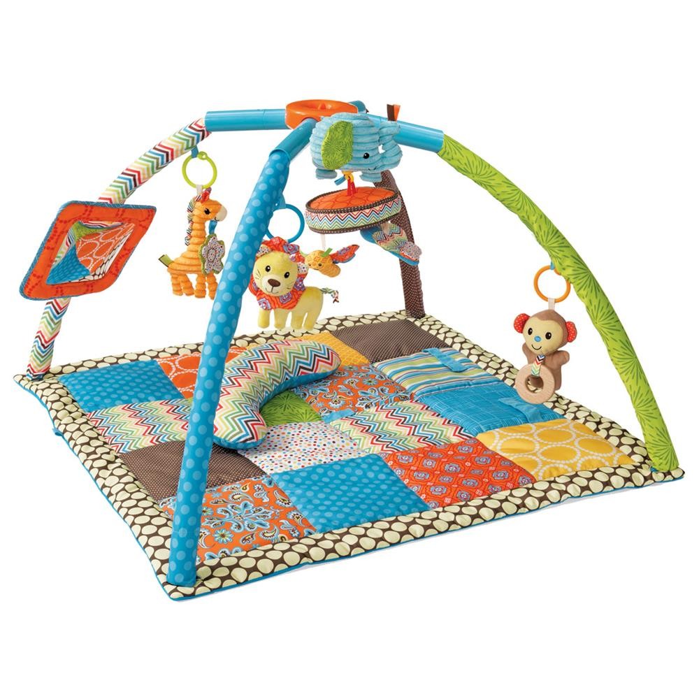 Bkids Deluxe Twist & Fold Activity Gym & Play Mat Blue