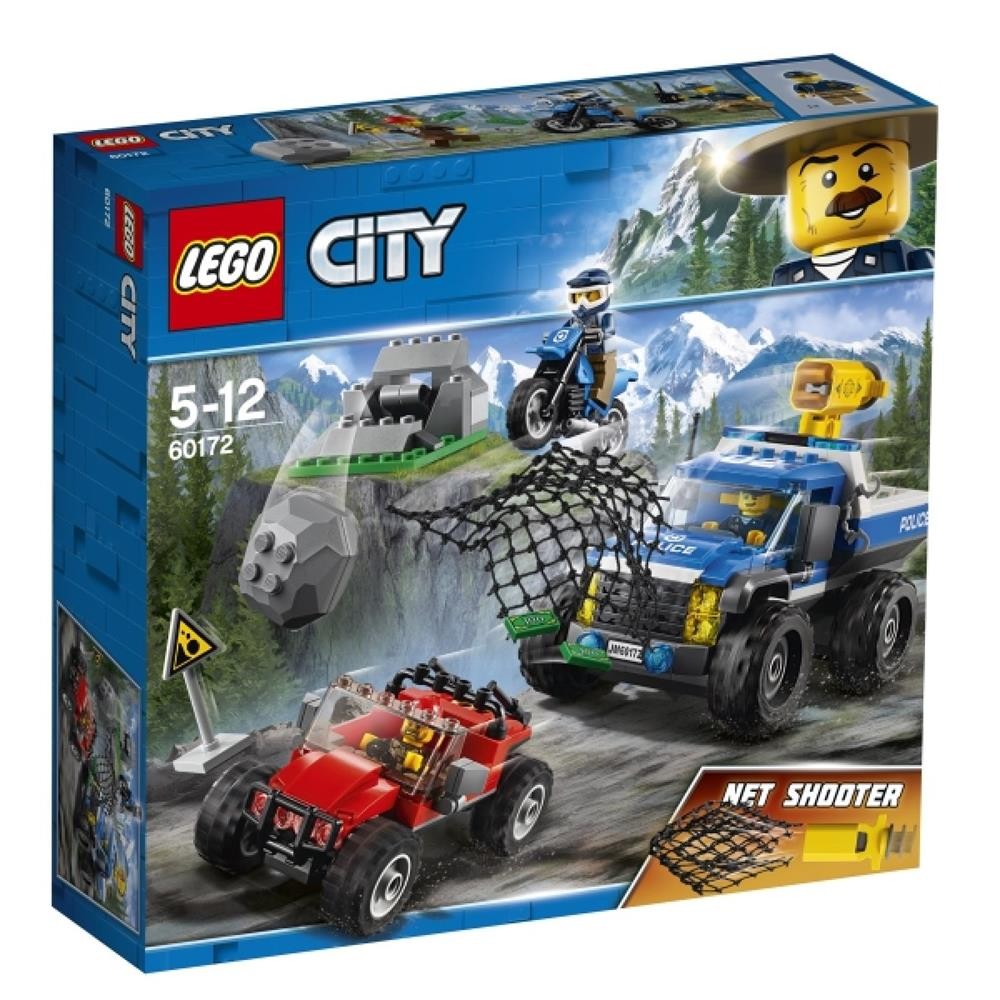 Lego City toy chase on gravel roads 60172 