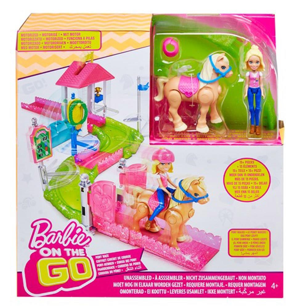 Mattel Barbie On The Go Pony Race Playset 