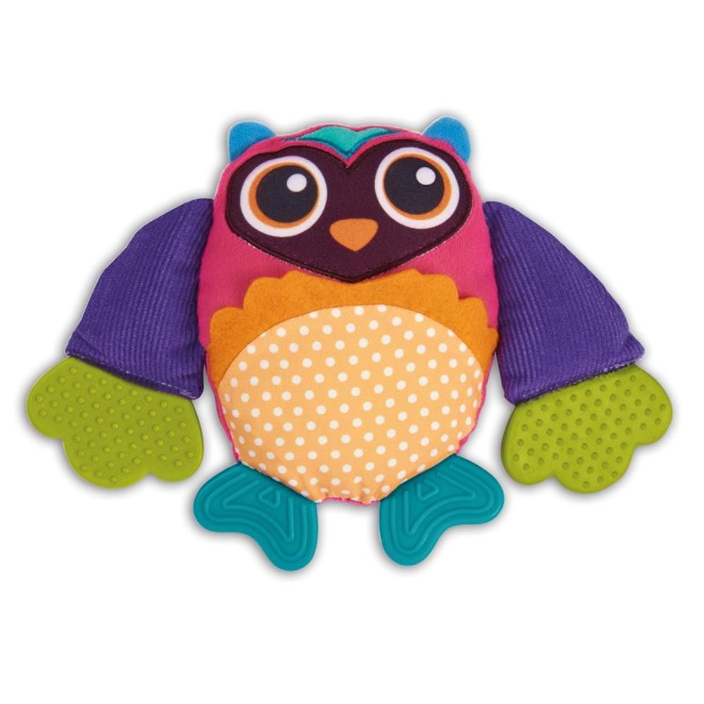 Oops My Strong Teeth! - soft toy with teether - Owl Mr. Wu