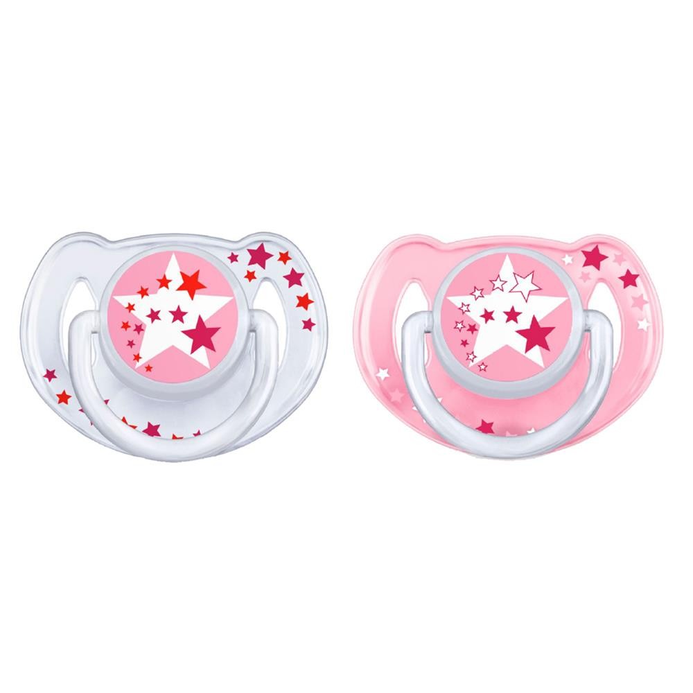 Philips Avent pacifiers for the night 6-18 months in pink