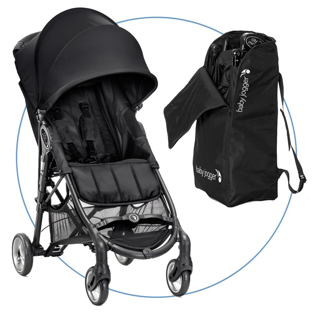 Baby Jogger City Mini ZIP Black Buggy mit Transporttasche