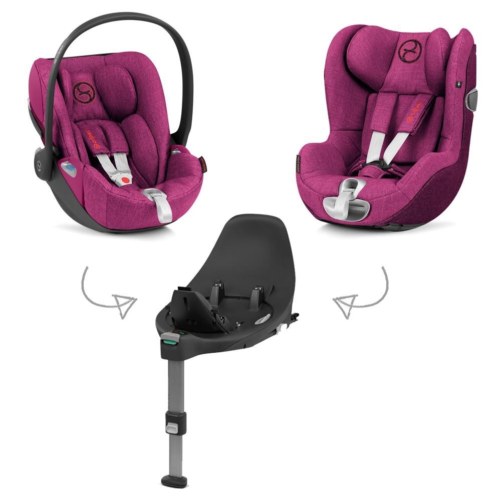 Cybex Z-Line Kindersitz Modular System mit Base Z, Cloud Z & Sirona Z PLUS Passion Pink 