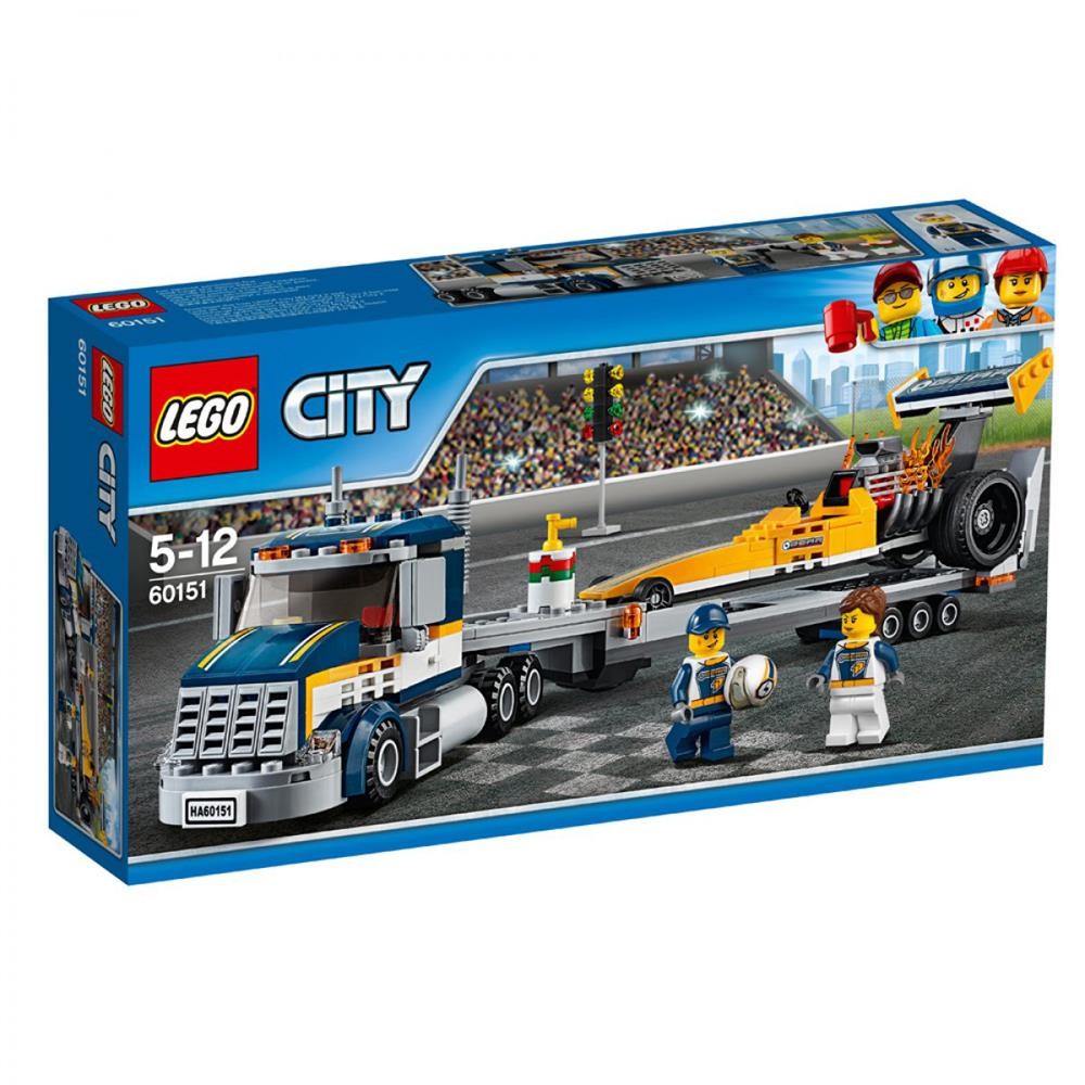 Lego City Dragster-Transporter