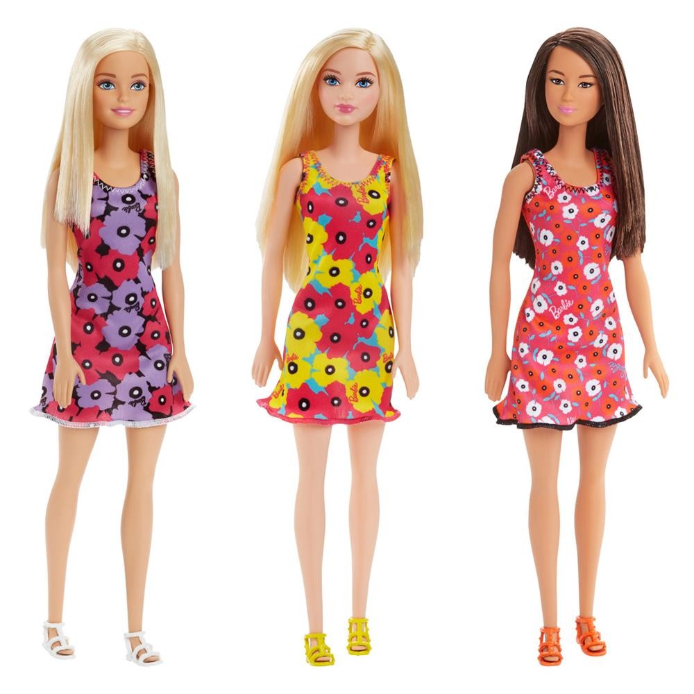 Mattel Barbie Chic im Blumenkleid T7439