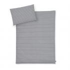 Zllner Bettwsche 100x135 + 40x60 cm Grey Stripes