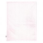 Zllner Jersey Blanket lined 70x70 cm Triangel Pink