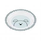 Lssig Kinderteller Dish Plate Melamine/Silicone Farbauswahl Little Chums Dog